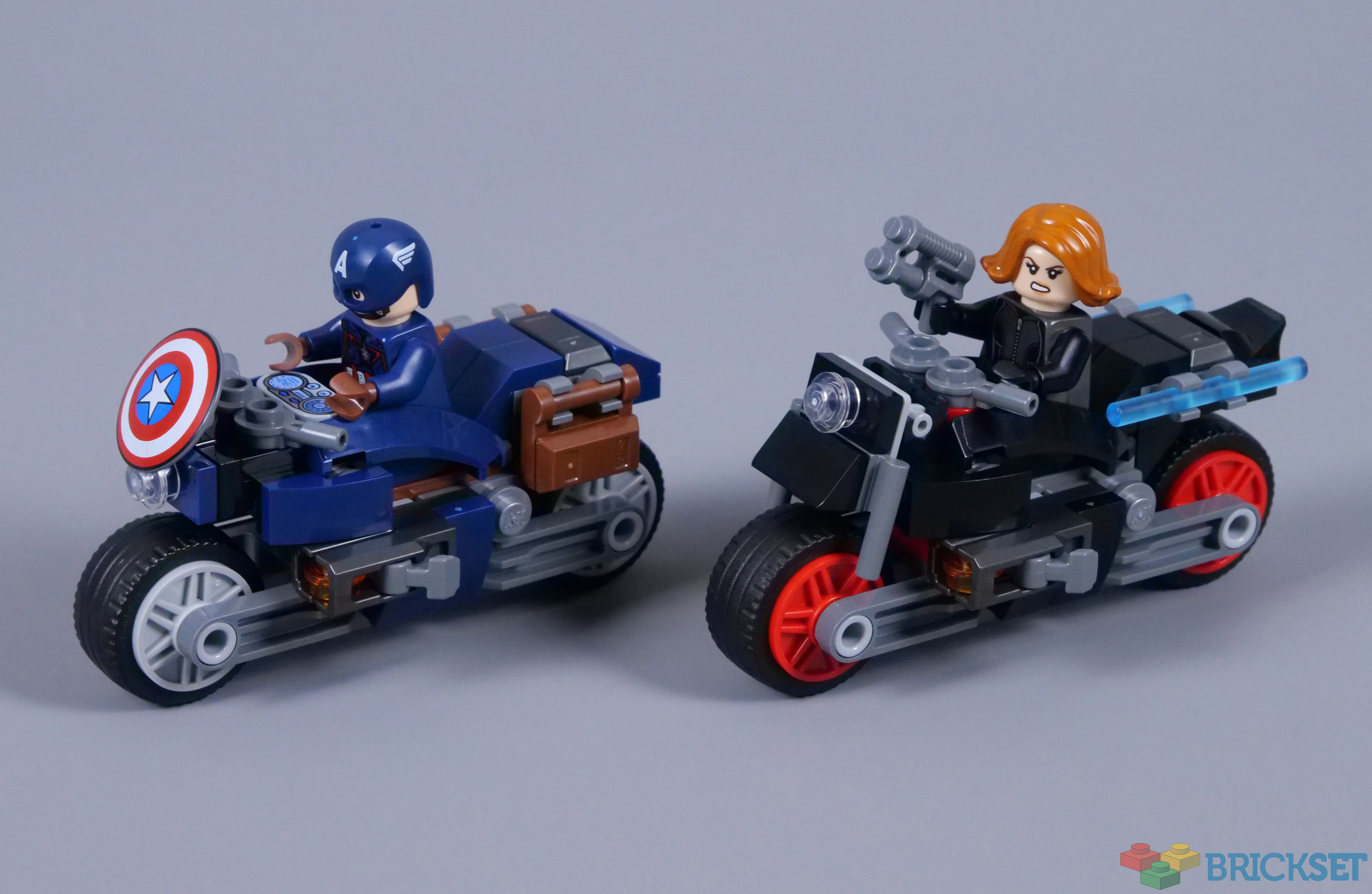 LEGO 76260 Black Widow Captain America Motorcycles review Brickset